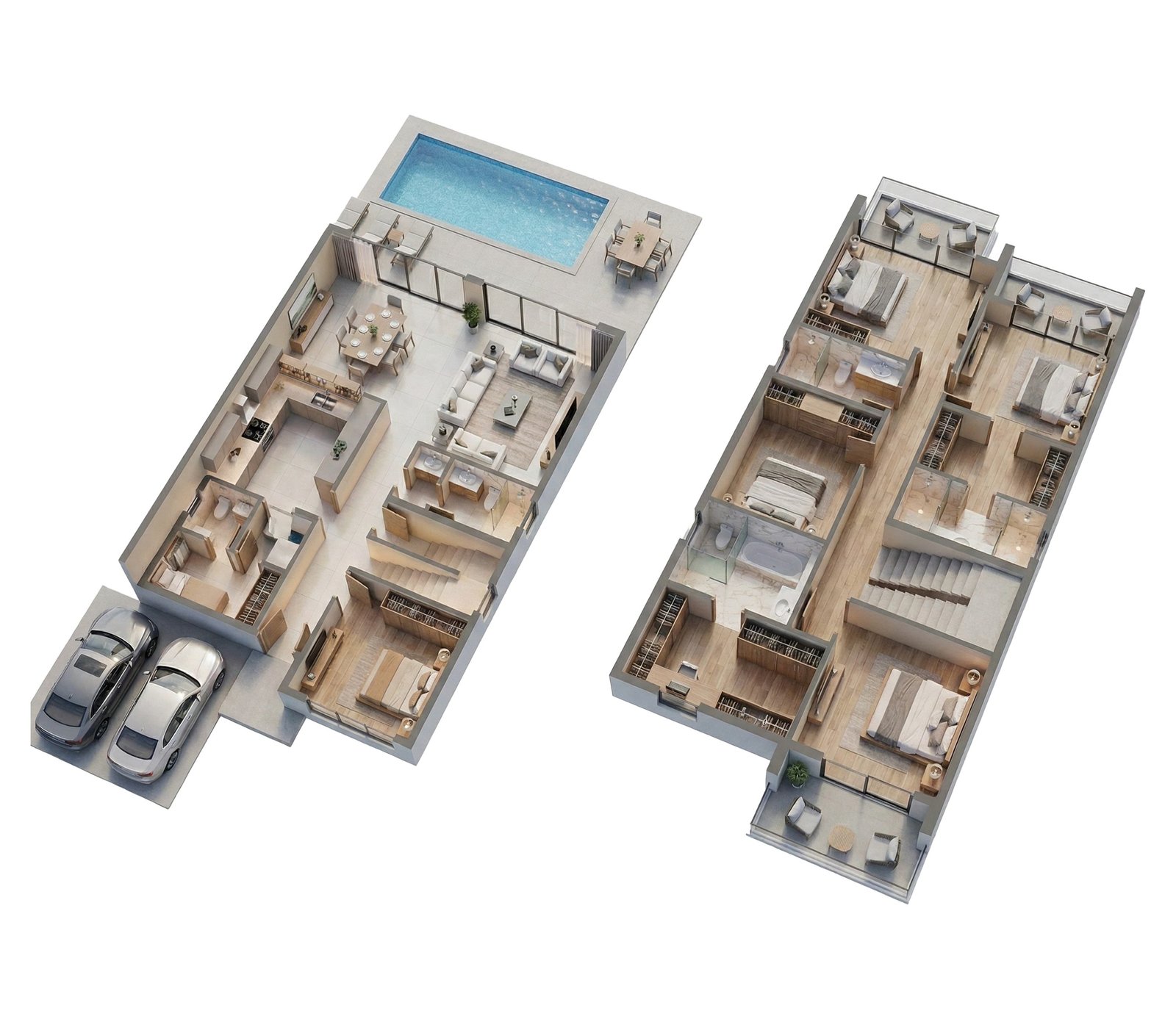 Sukoon 5 BHK corner townhouse floor plan