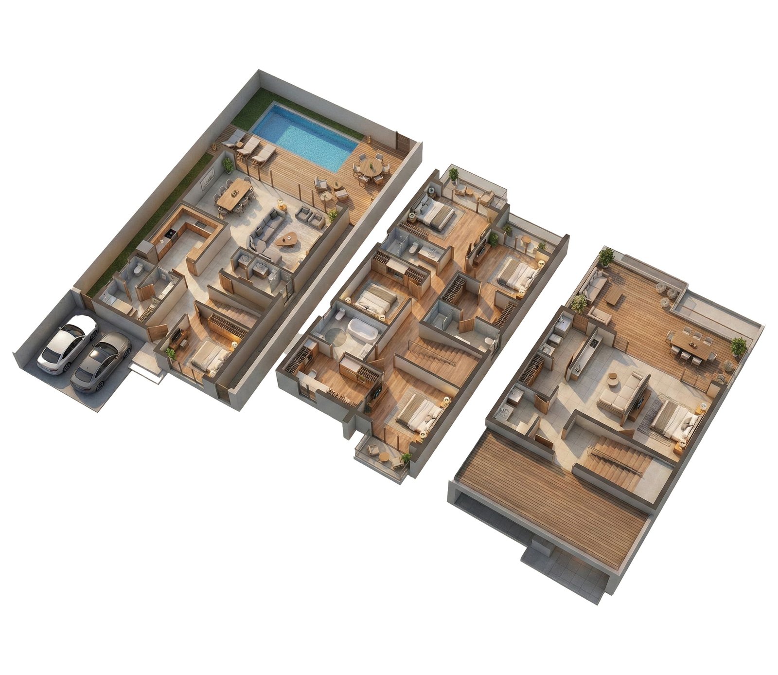 Sukoon 6 BHK corner townhouse floor plan