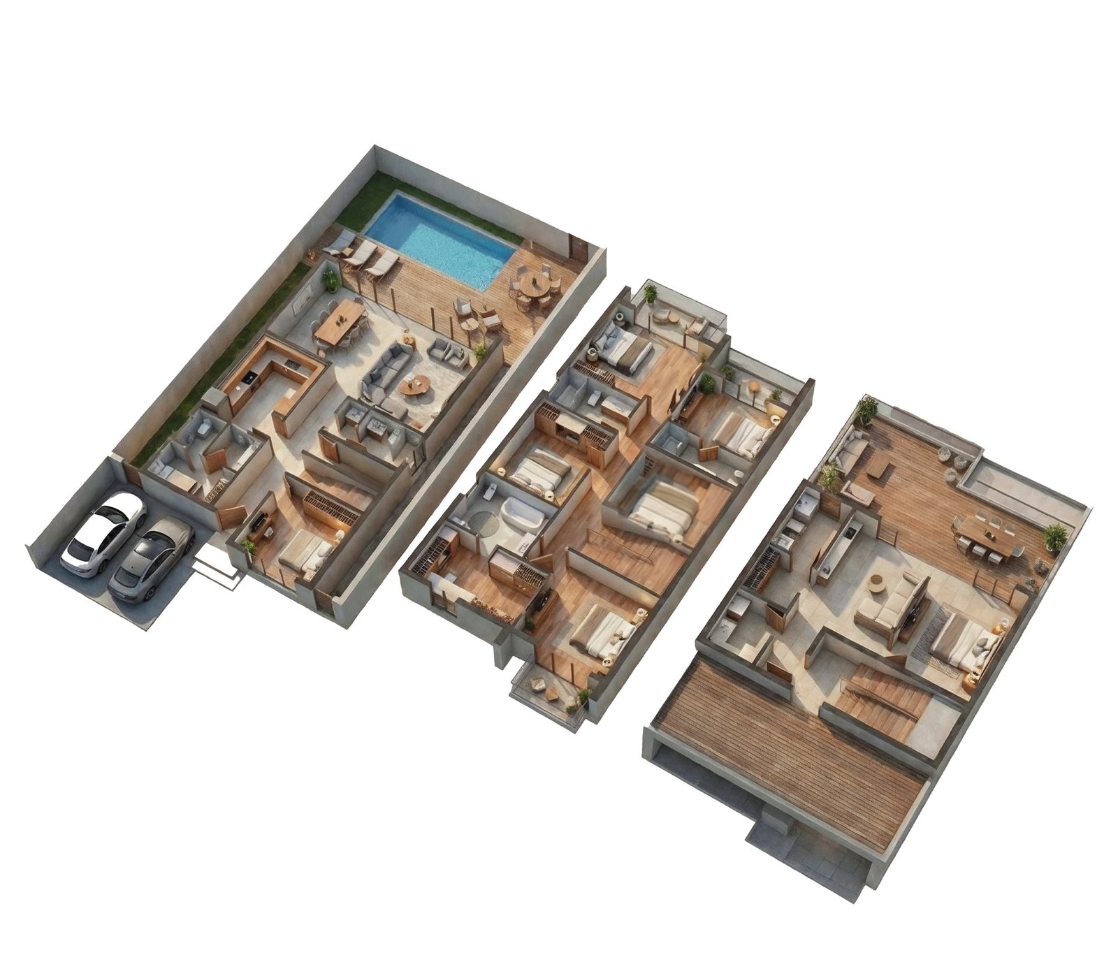 Sukoon 7 BHK standalone townhouse floor plan